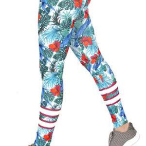 Tropical print activewear leggings xl